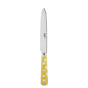 Sabre Paris White Dots Yellow Dinner Knife