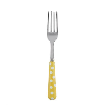 Sabre Paris White Dots Yellow Salad Fork