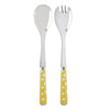 Sabre Paris White Dots Yellow Salad Set