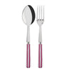 Sabre Paris White Stripe Fuchsia Serving Set