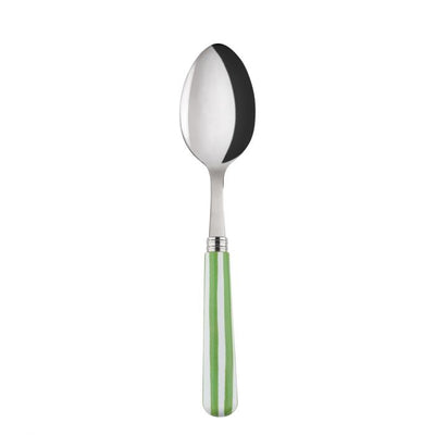 Sabre Paris White Stripe Garden Green Soup Spoon