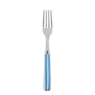 Sabre Paris White Stripe Light Blue Dinner Fork