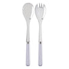 Sabre Paris White Stripe Lilac Salad Set