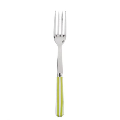 Sabre Paris White Stripe Lime Serving Fork