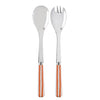 Sabre Paris White Stripe Orange Salad Set