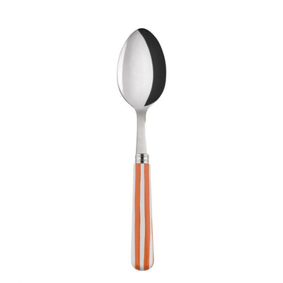 Sabre Paris White Stripe Orange Soup Spoon