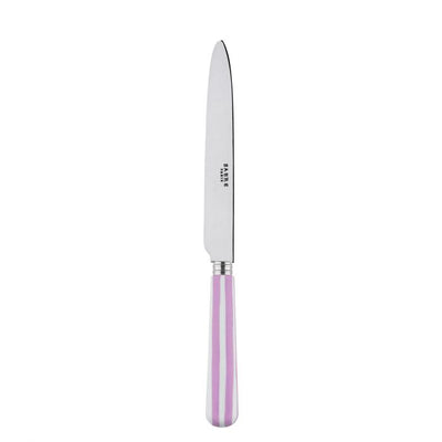 Sabre Paris White Stripe Pink Dinner Knife