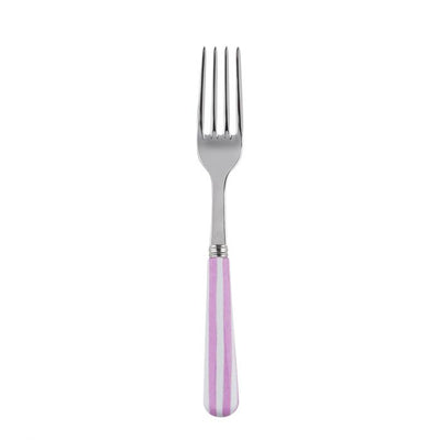 Sabre Paris White Stripe Pink Salad Fork