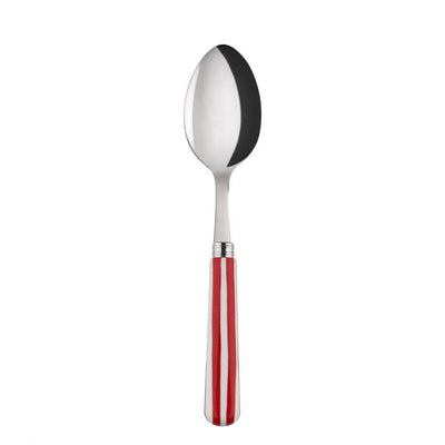 Sabre Paris White Stripe Red Soup Spoon