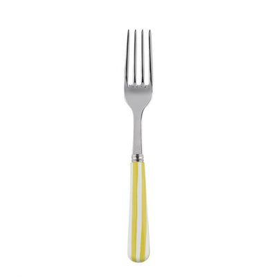 Sabre Paris White Stripe Yellow Salad Fork