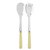 Sabre Paris White Stripe Yellow Salad Set