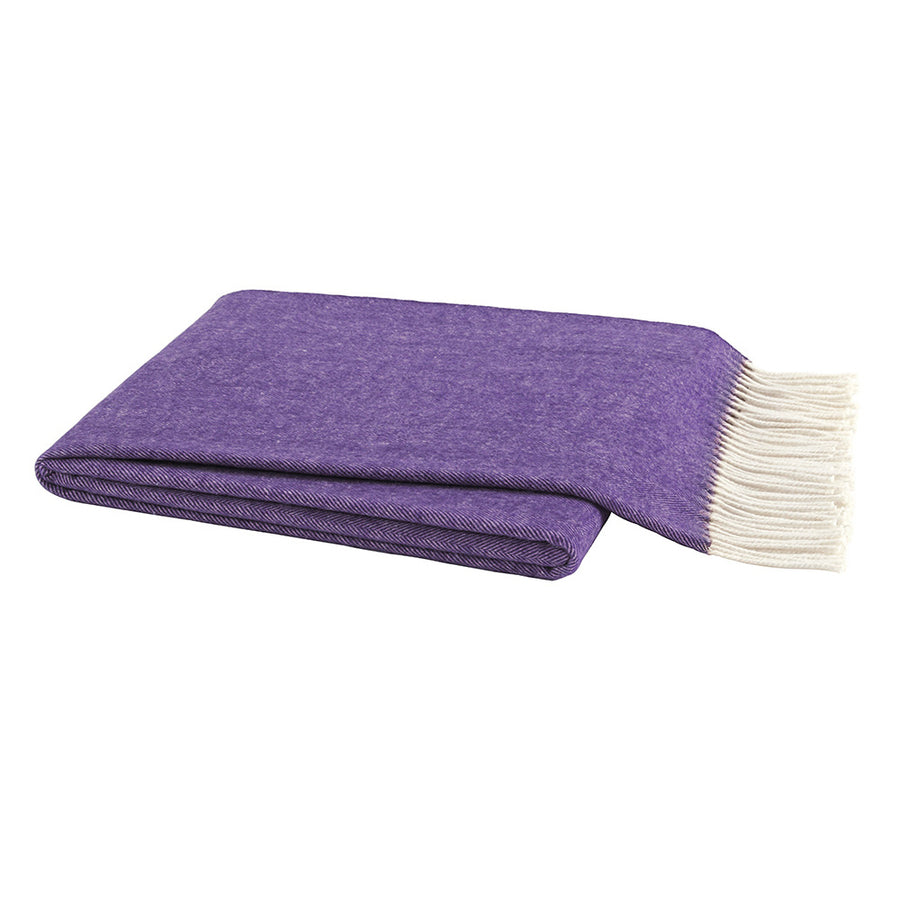 Lands Downunder Wisteria Italian Herringbone Throw